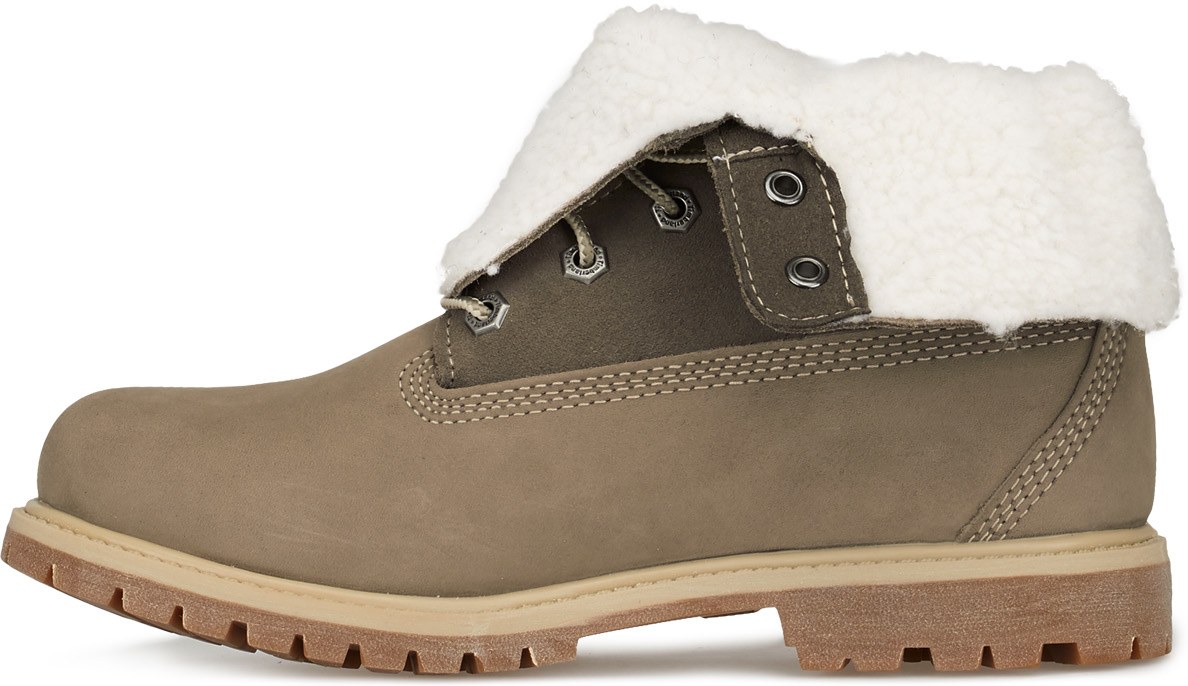 Timberland: Brun Bottes Repliable Molleton Teddy Authentique Brun - 2