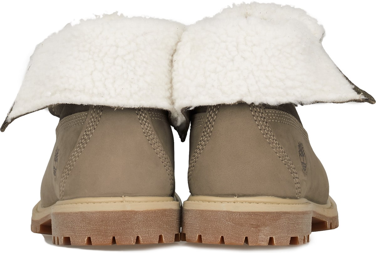 Timberland: Brun Bottes Repliable Molleton Teddy Authentique Brun - 4