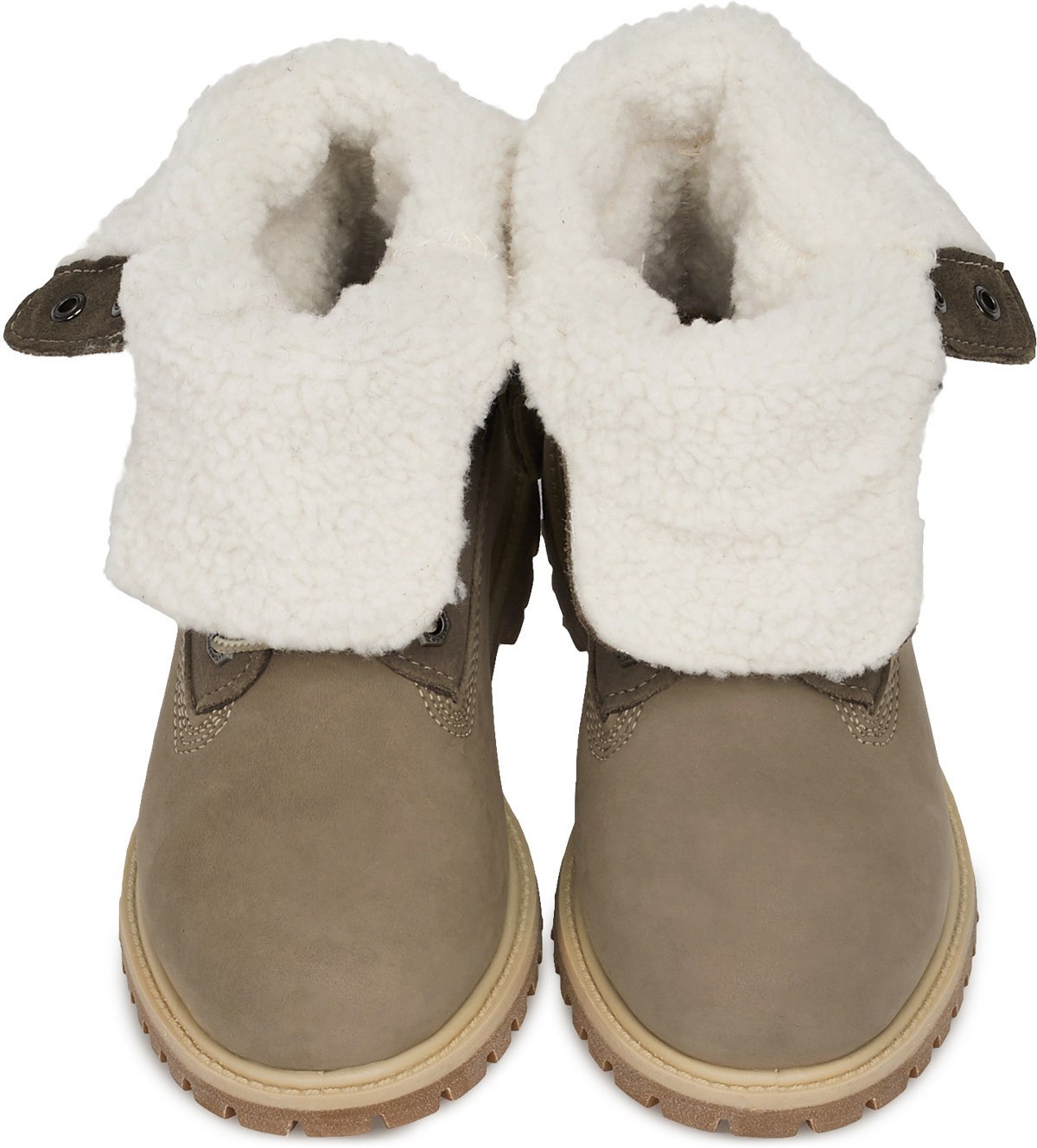 Timberland: Brown Authentic Teddy Fleece Fold Down - 5