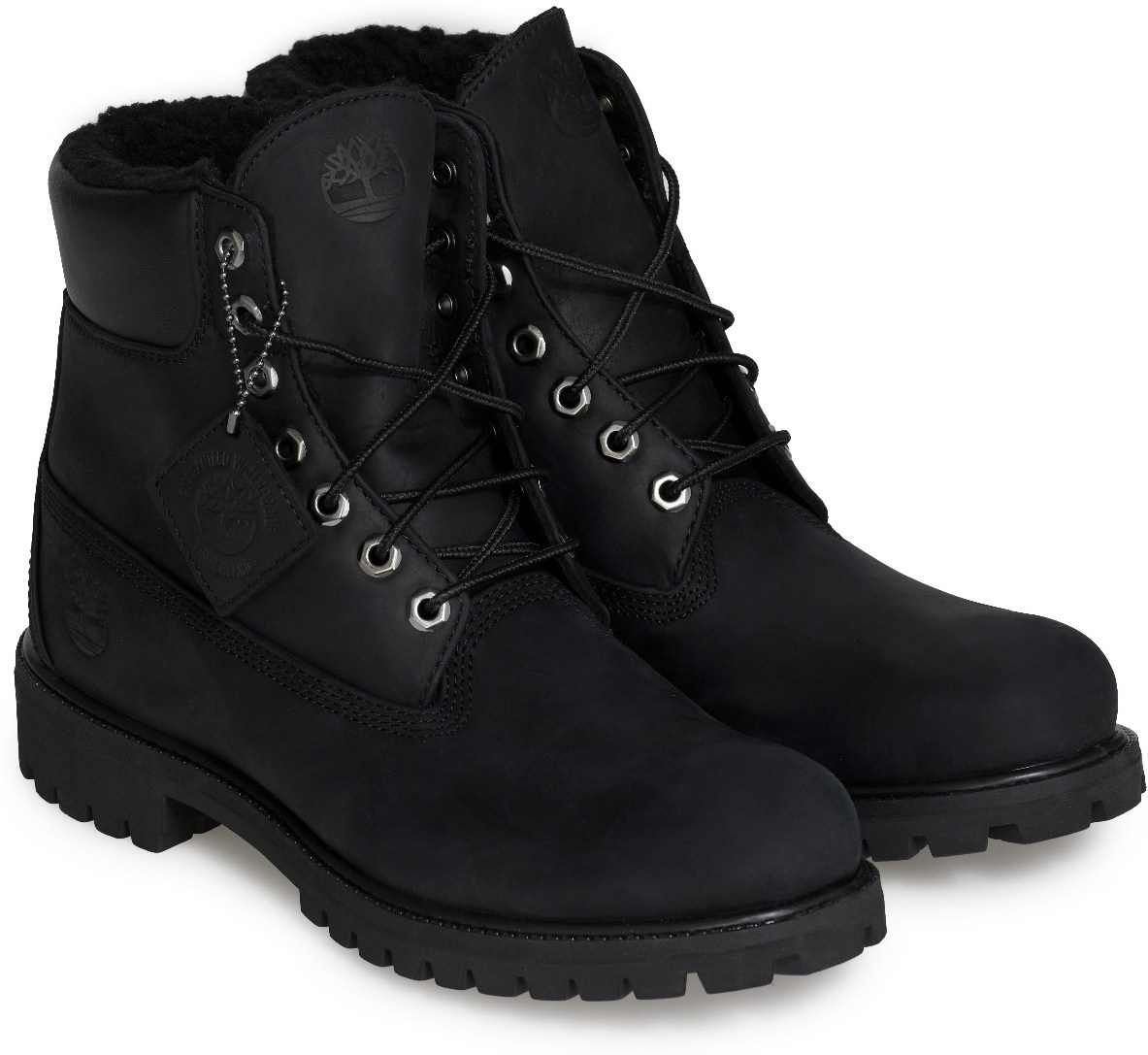 Timberland: Noir Bottes d'Hiver Imperméables Premium 6-Inch Noir - 4