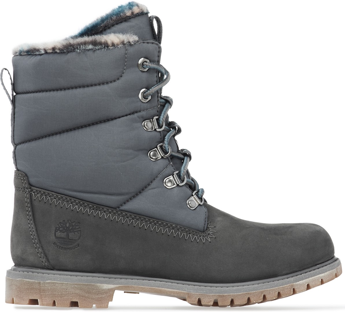 Timberland: Gris Bottes imperméable Premium 6 puces en cuir Gris - 1