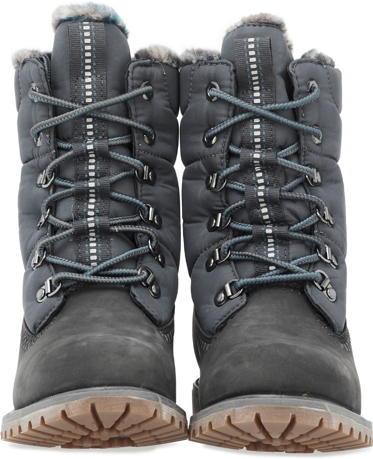 Timberland: Grey Premium 6 Inch Puffer Boots - 3