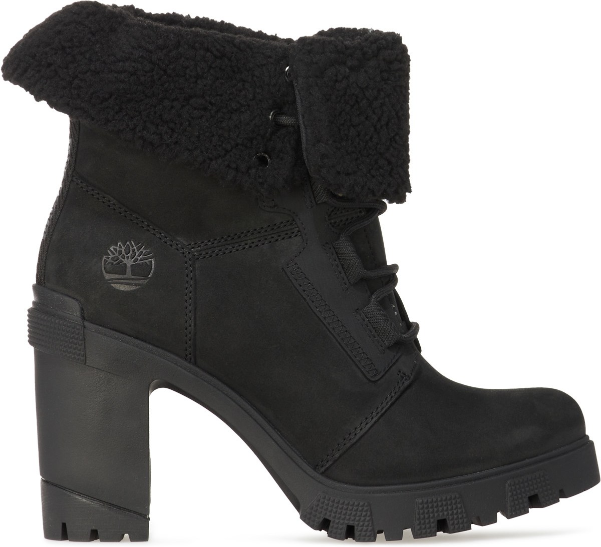 Timberland: Noir Bottes Chaude Lana Point à tige Repliable Noir - 1