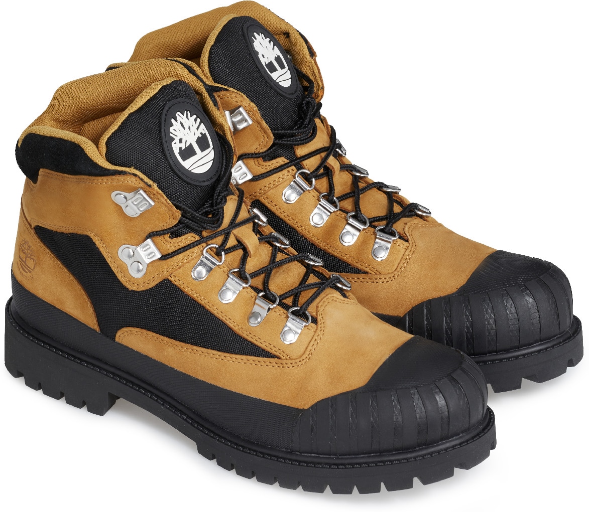 Timberland: Neutrals Heritage Waterproof Rubber-Toe Hiking Boot - 4