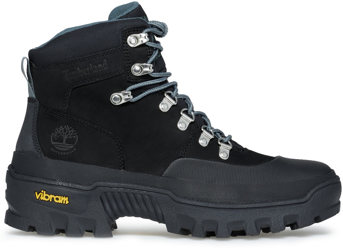 Timberland: Black VIBRAM® Euro Hiker Shell Toe Boots - 1