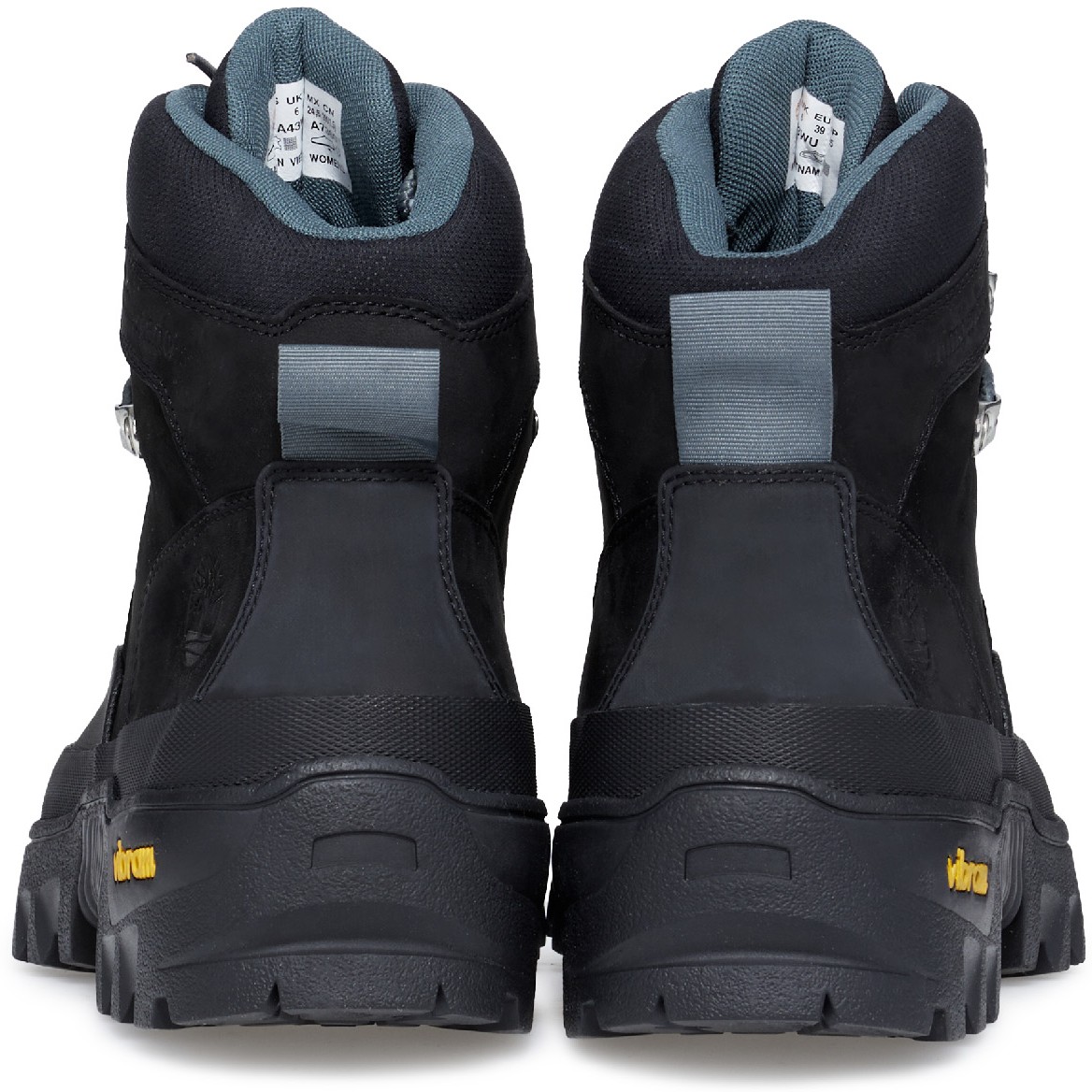 Timberland: Black VIBRAM® Euro Hiker Shell Toe Boots - 5