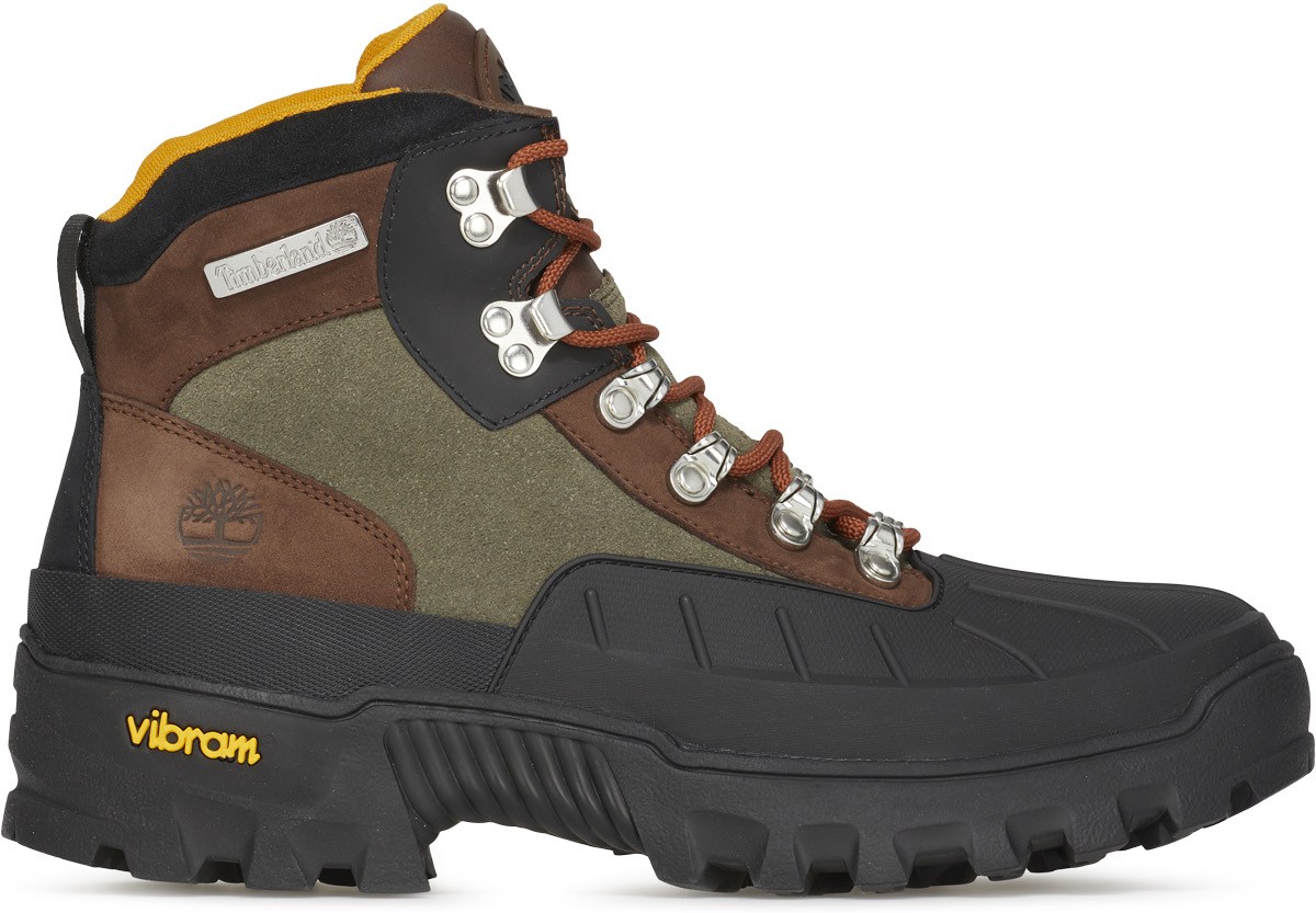 Timberland: Brown Vibram® Waterproof Mid Hiker - 1