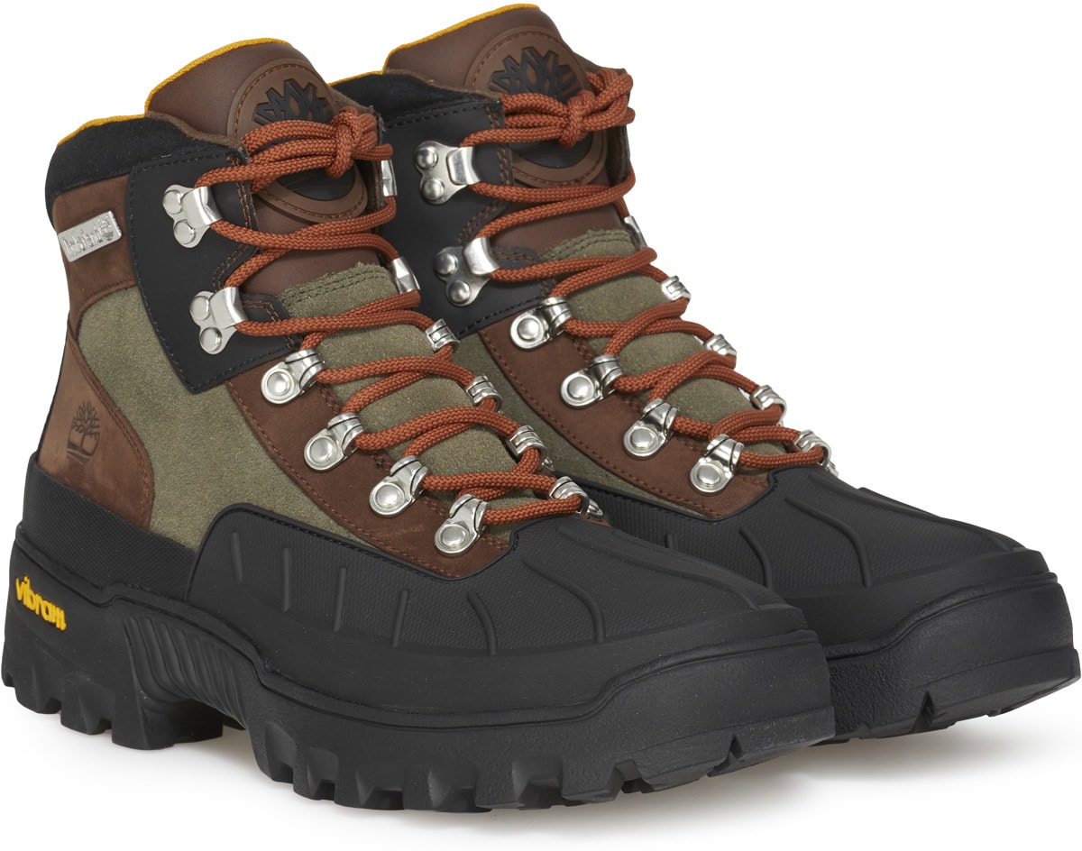 Timberland: Brown Vibram® Waterproof Mid Hiker - 4