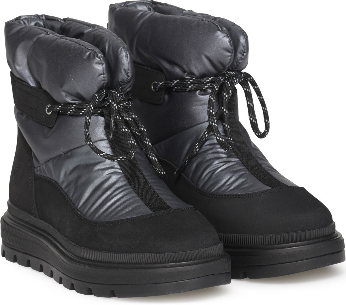 Timberland: Black Ray City Waterproof Puffer Mid Boots - 4