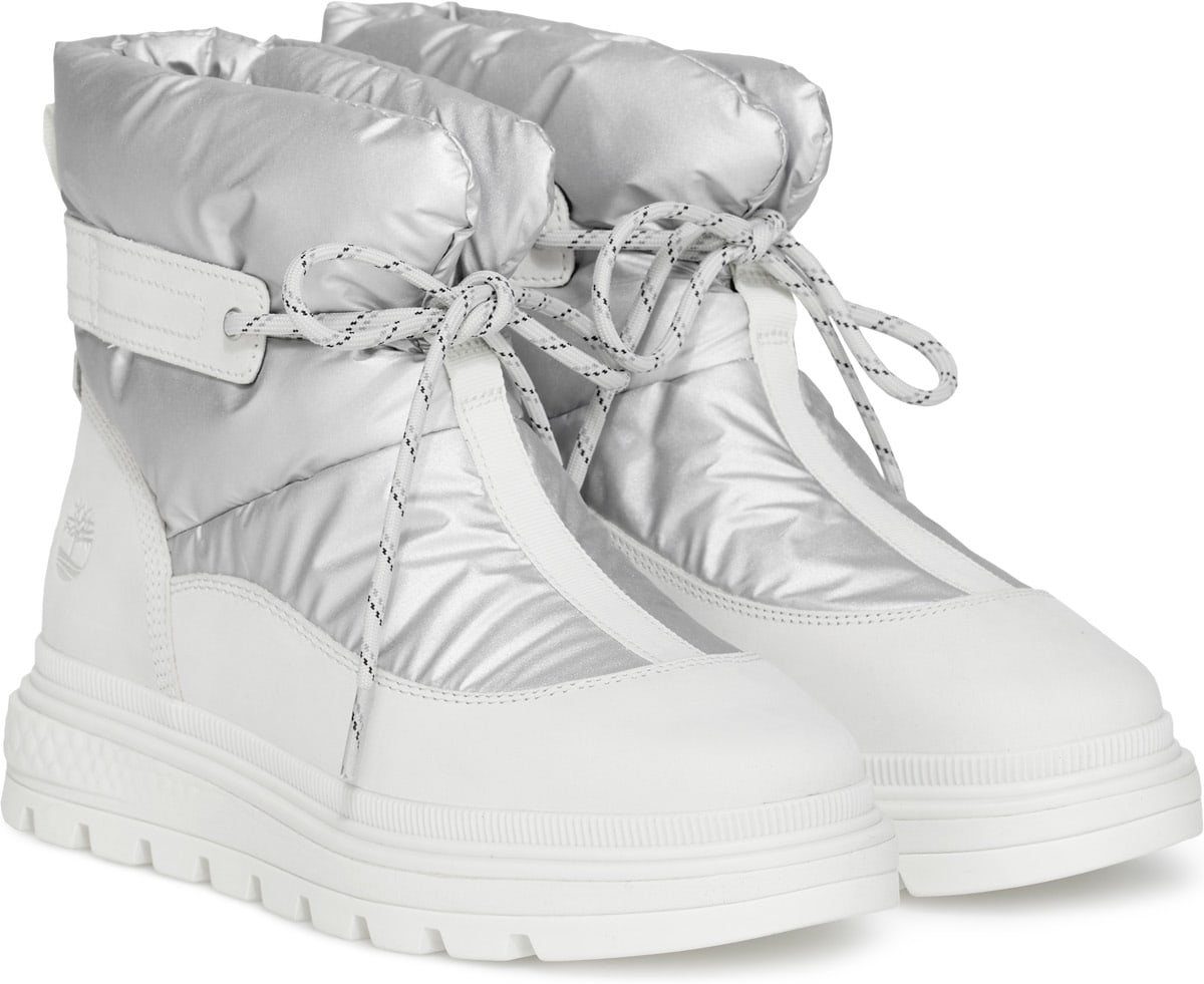 Timberland: White Ray City Waterproof Puffer Mid Boots - 4