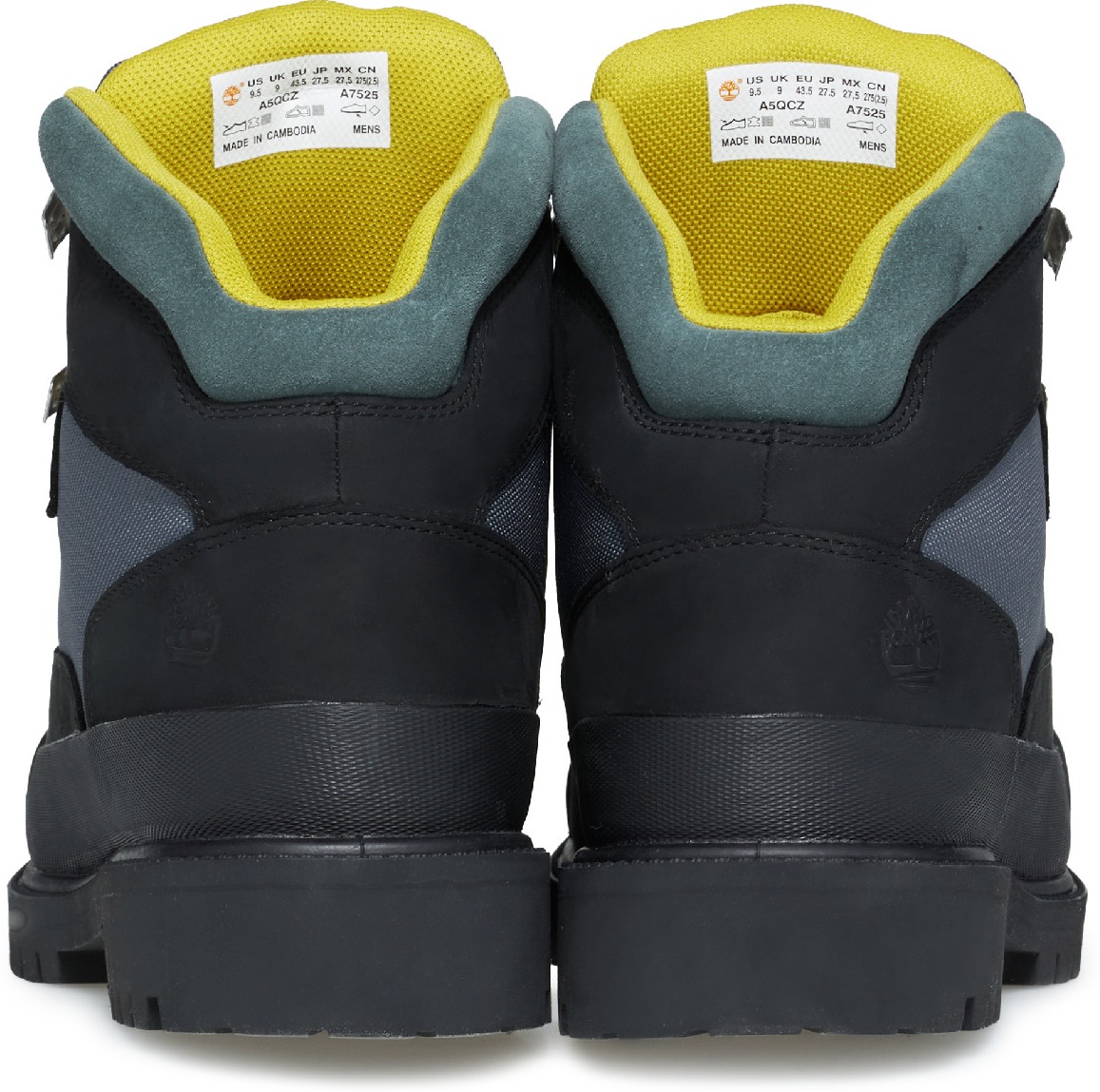Timberland: Noir Bottes de Randonnée Imperméable Heritage Noir - 5