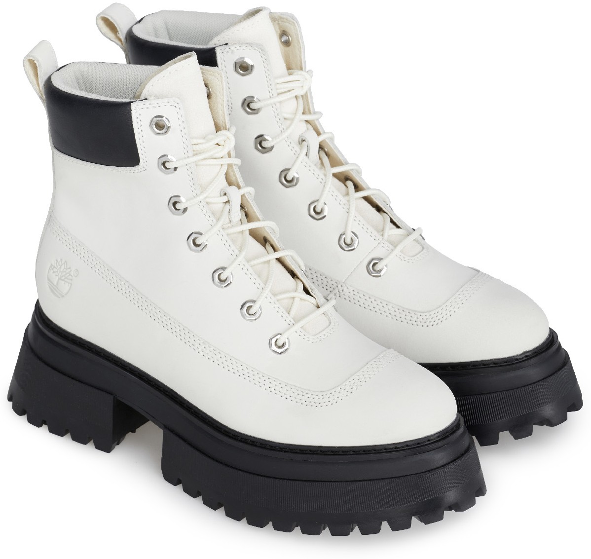 Timberland: Blanc Bottes Lacée Sky 6-Inch Blanc - 4