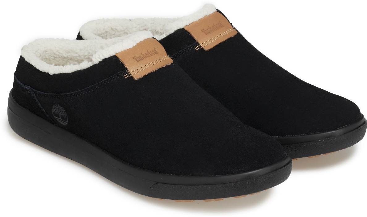 Timberland: Black Ashwood Park Slippers - 4