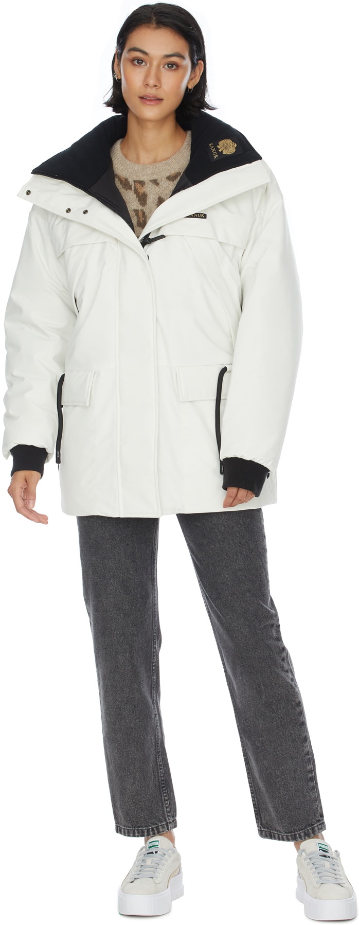 Kanuk: Blanc Manteau Typha Blanc - 4