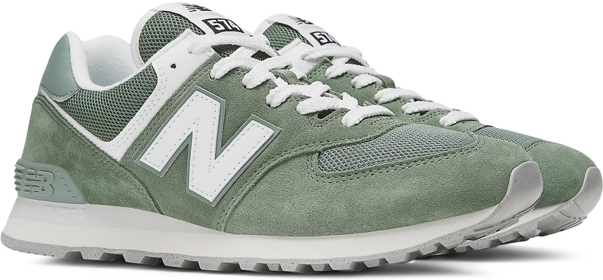 New Balance: Green 574 - 3