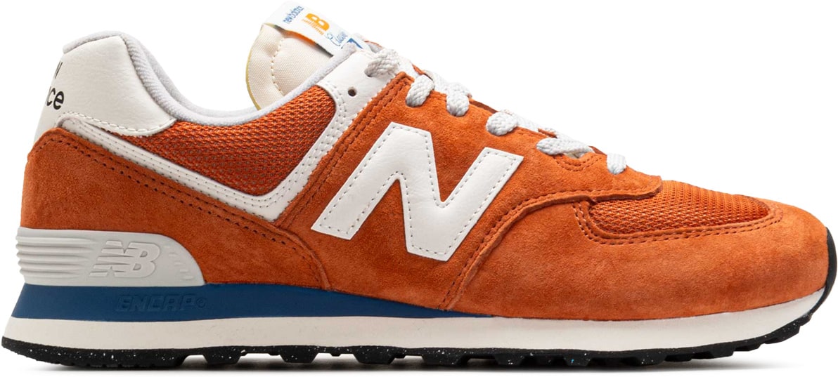 New Balance: Orange 574 - 1