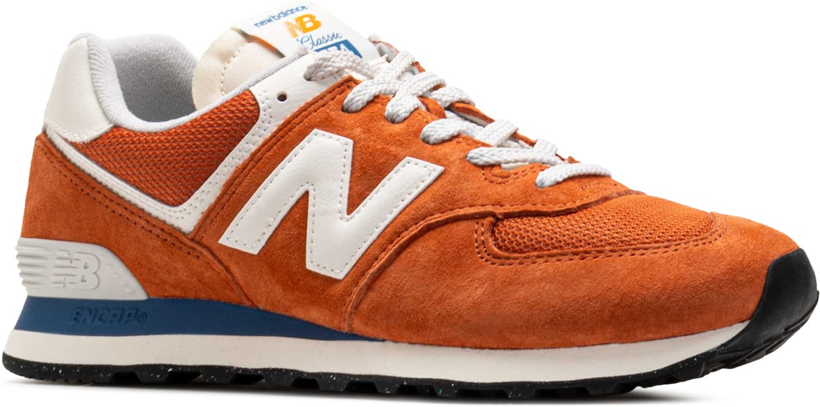 New Balance: Orange 574 - 3