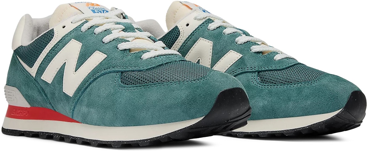 New Balance: Green 574 - 3