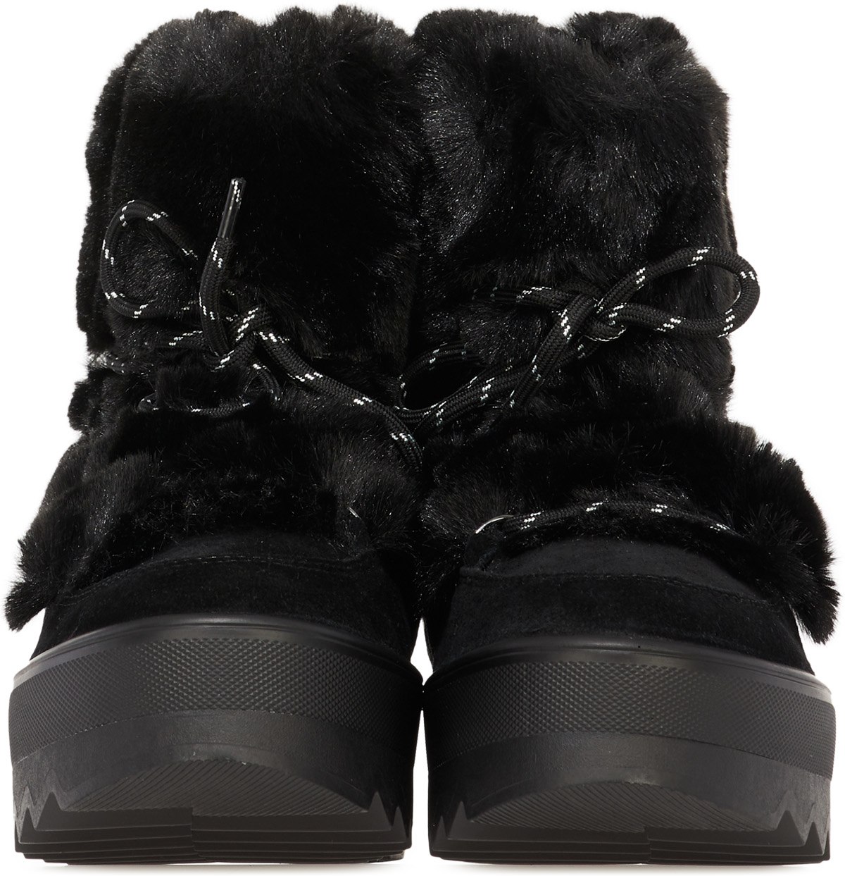 Cougar: Noir Bottes Vanity en Daim Noir - 3