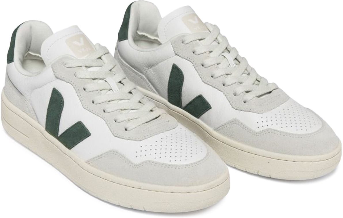 VEJA: White V-90 O.T. Leather - 3