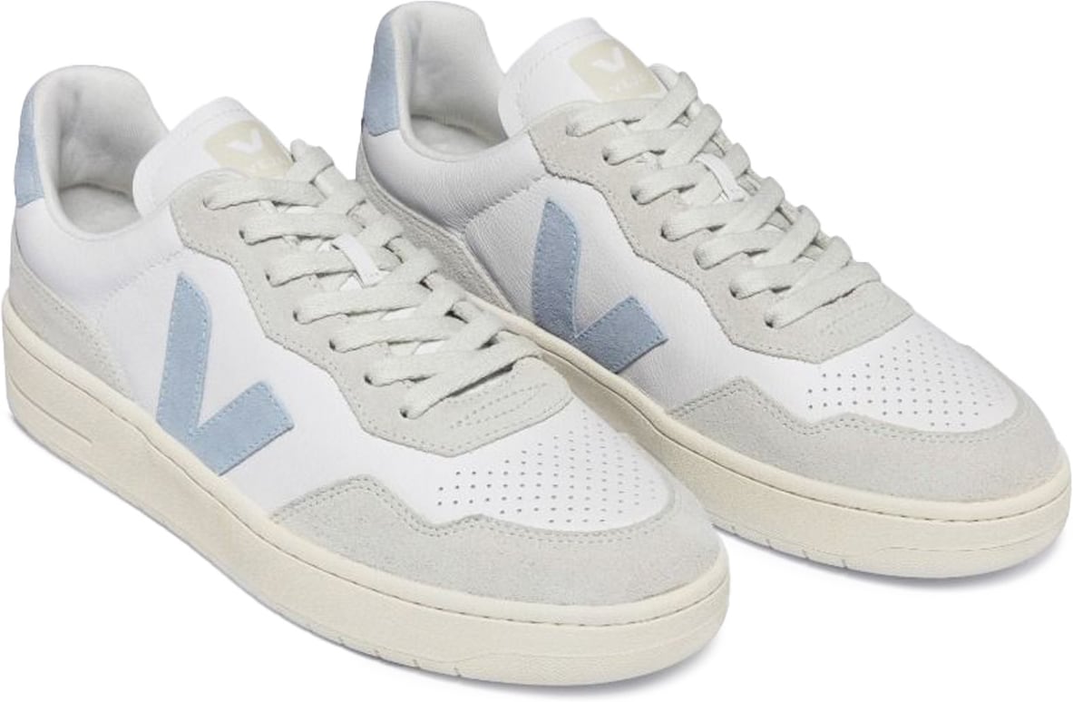 VEJA: Blanc Cuir V-90 Blanc - 3