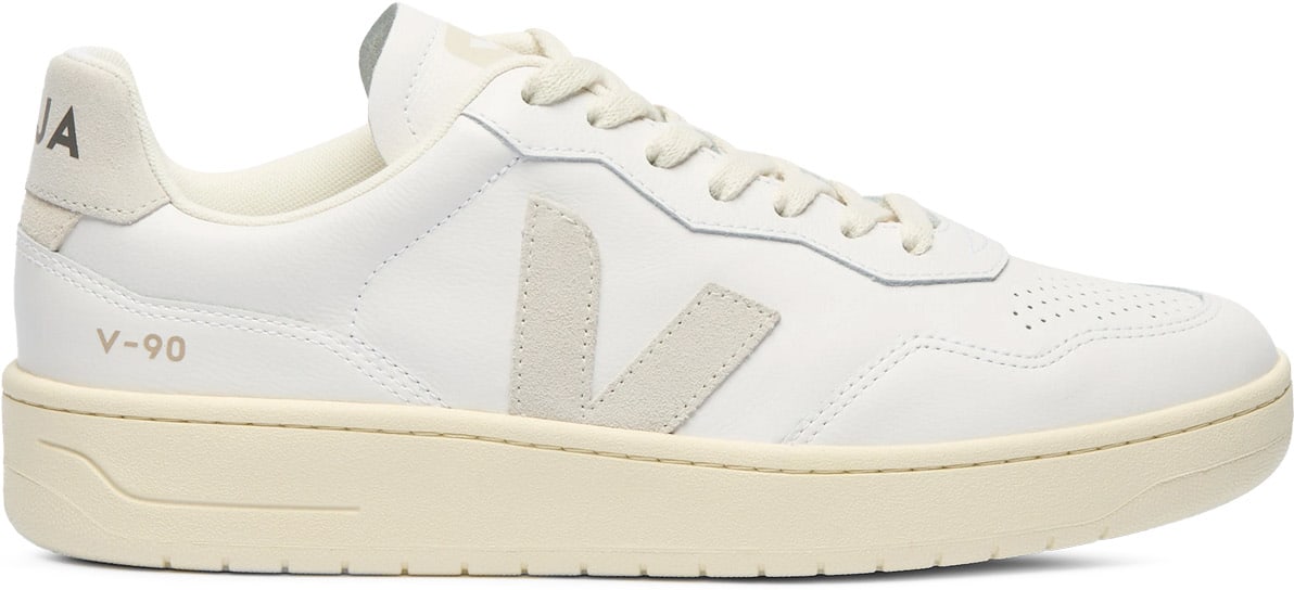 VEJA: Blanc Cuir V-90 Blanc - 1