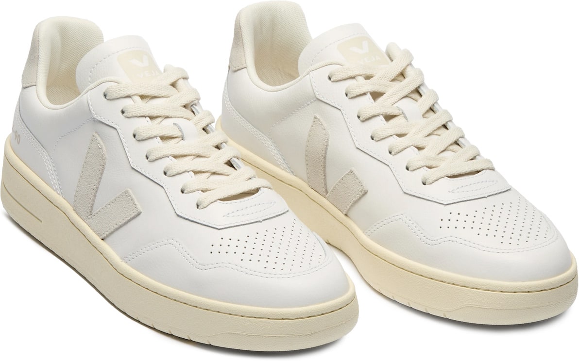 VEJA: Blanc Cuir V-90 Blanc - 2