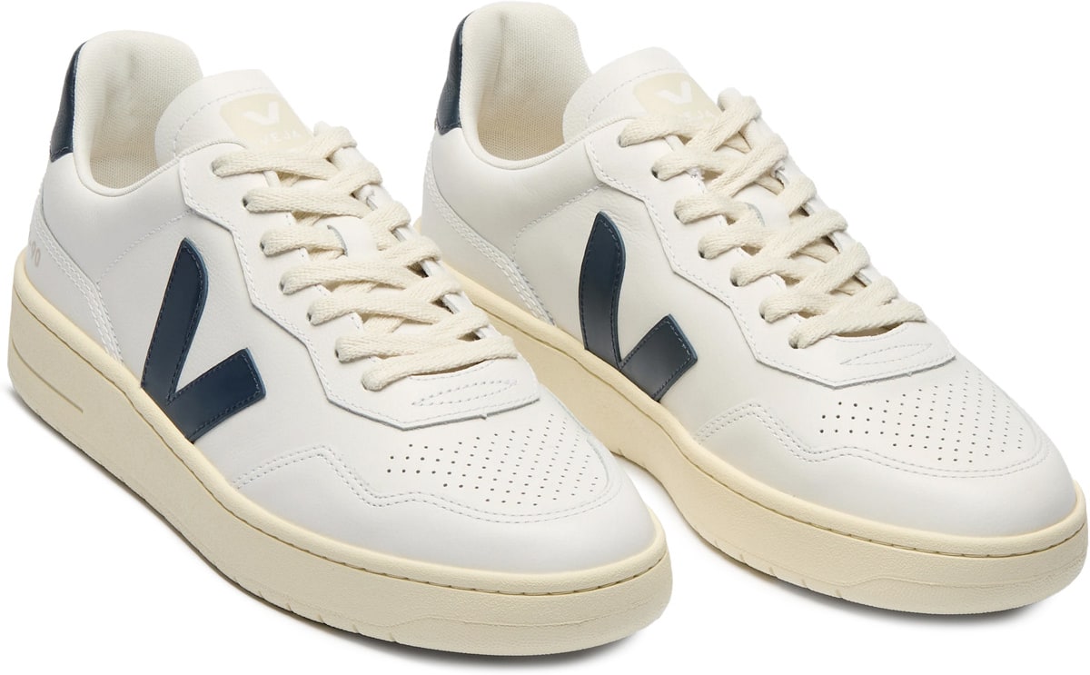 VEJA: Blanc Cuir V-90 Blanc - 2