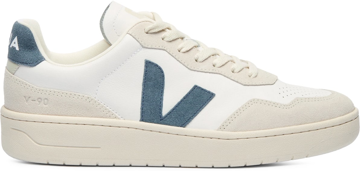 VEJA: Blanc Cuir V-90 Blanc - 1