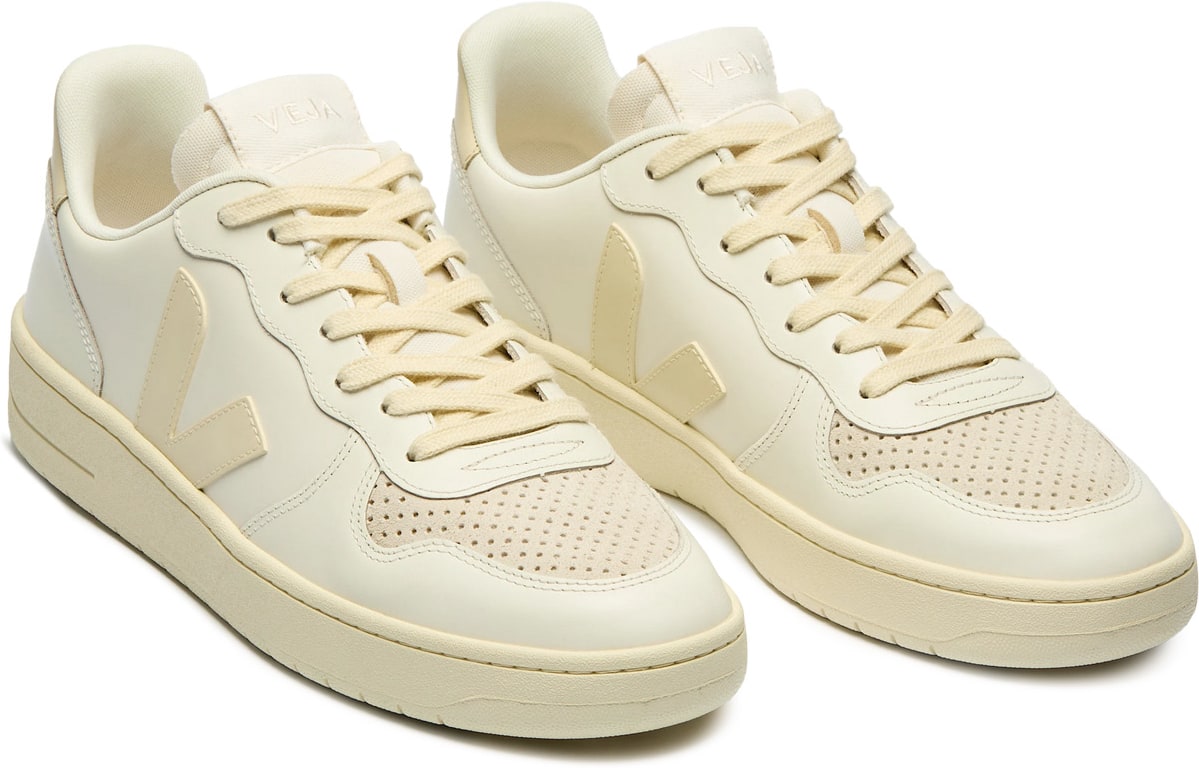VEJA: Neutrals V-10 Prime Leather - 2