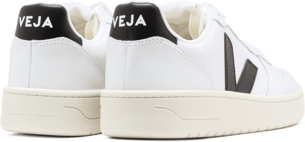 VEJA: Blanc Cuir V-10 Blanc - 4
