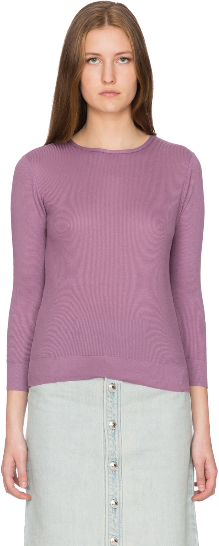 A.P.C.: Mauve T-Shirt Laya Mauve - 1