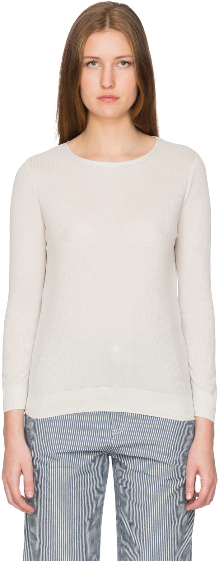 A.P.C.: Grey Laya Long Sleeve T-Shirt - 1