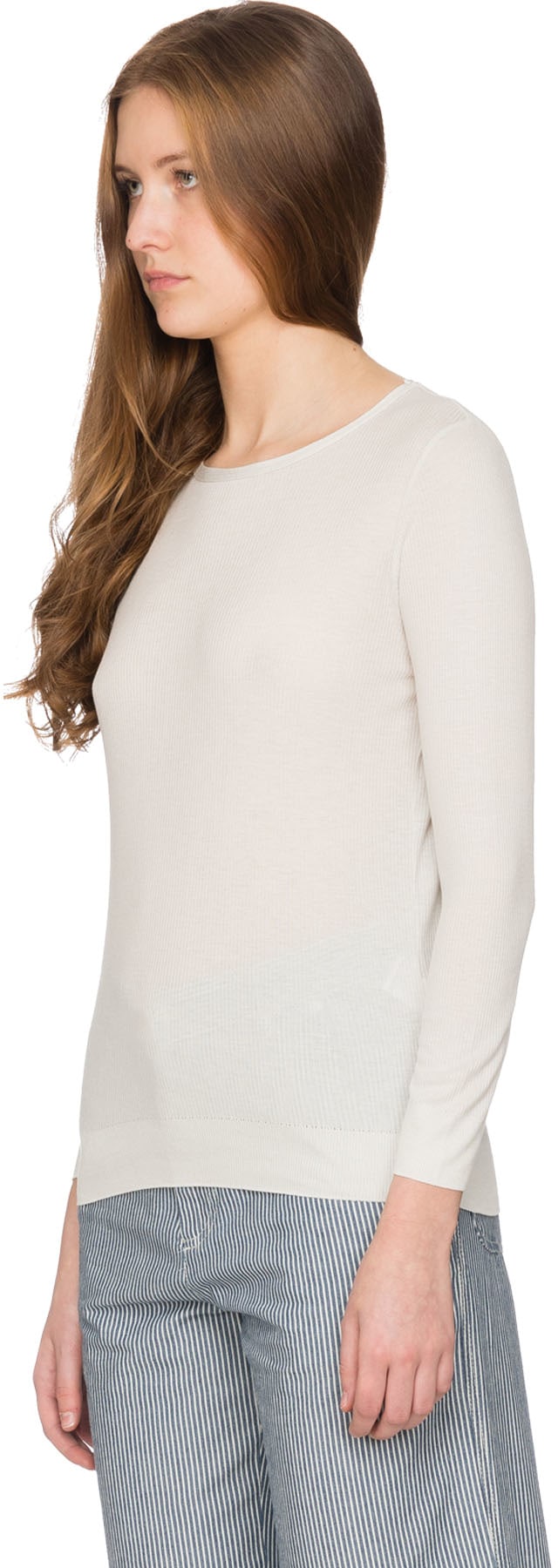 A.P.C.: Grey Laya Long Sleeve T-Shirt - 2