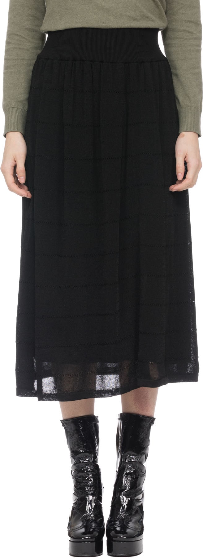 A.P.C.: Black Matina Skirt - 1