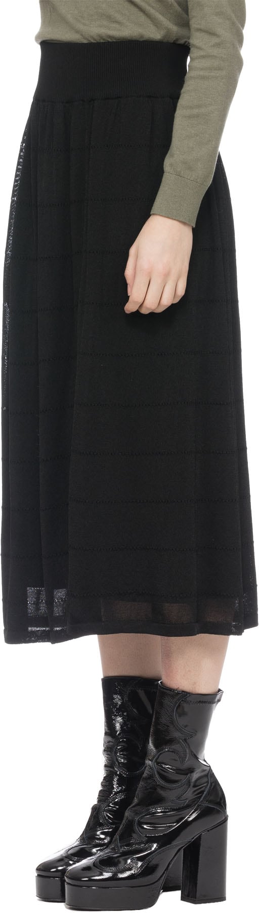 A.P.C.: Black Matina Skirt - 2