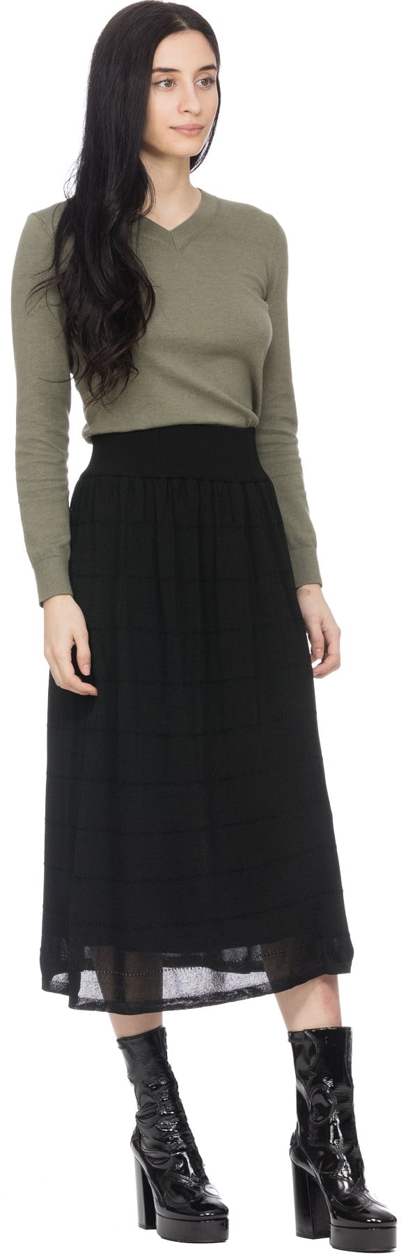 A.P.C.: Black Matina Skirt - 4