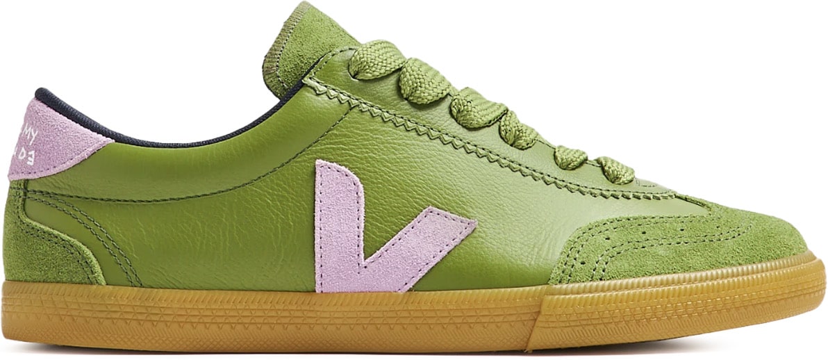 VEJA: Green Volley Leather VEJA x Make My Lemonade - 1