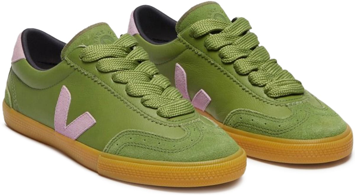 VEJA: Blue Volley Leather VEJA x Make My Lemonade - 3