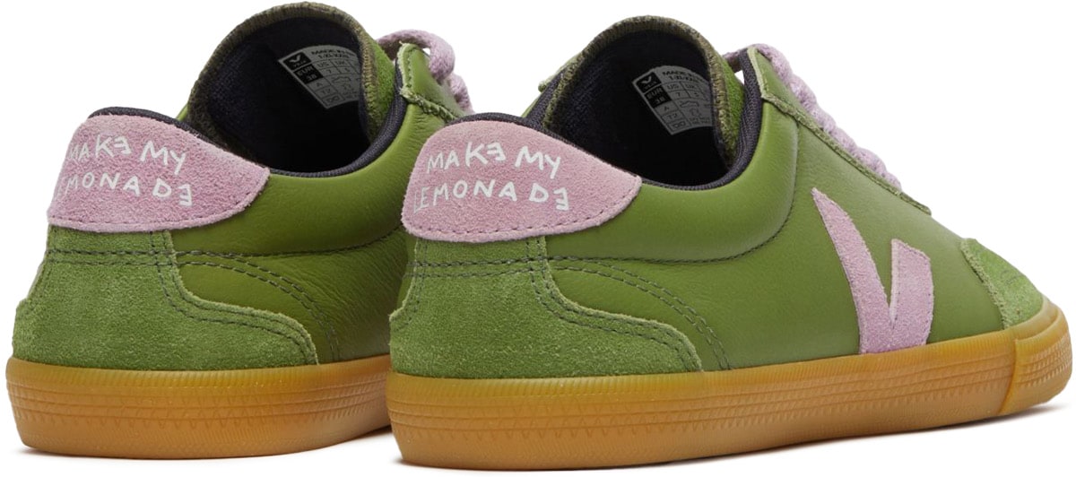 VEJA: Green Volley Leather VEJA x Make My Lemonade - 4
