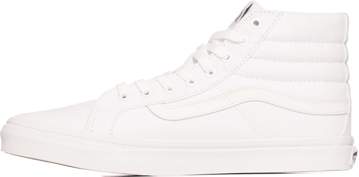 Vans: White SK8-Hi Slim Canvas - 2