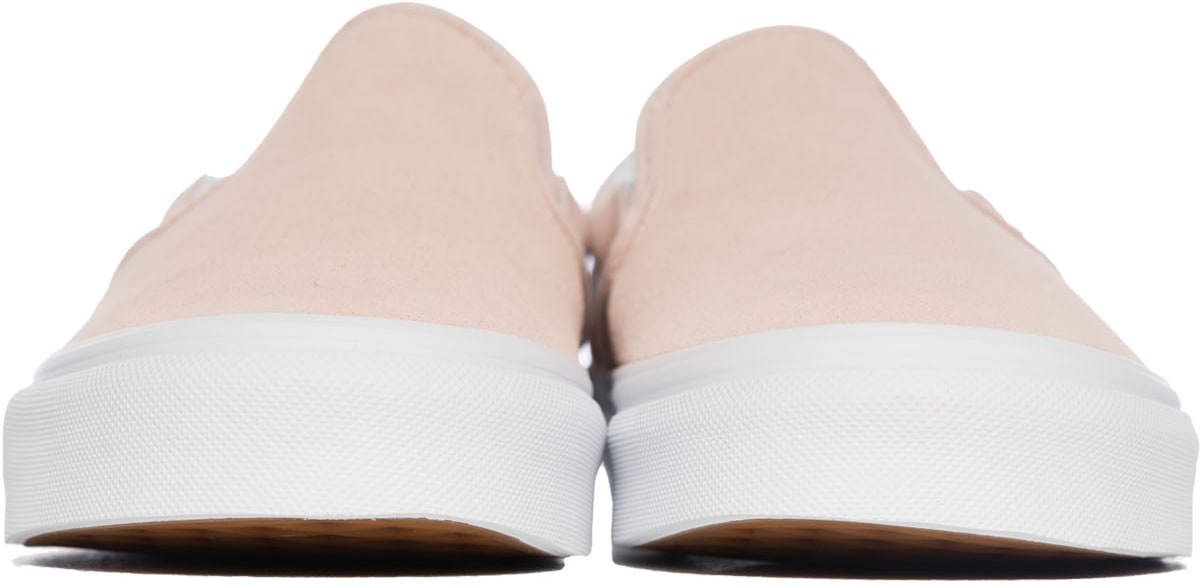 Vans: Pink Classic Slip-On Suede - 3