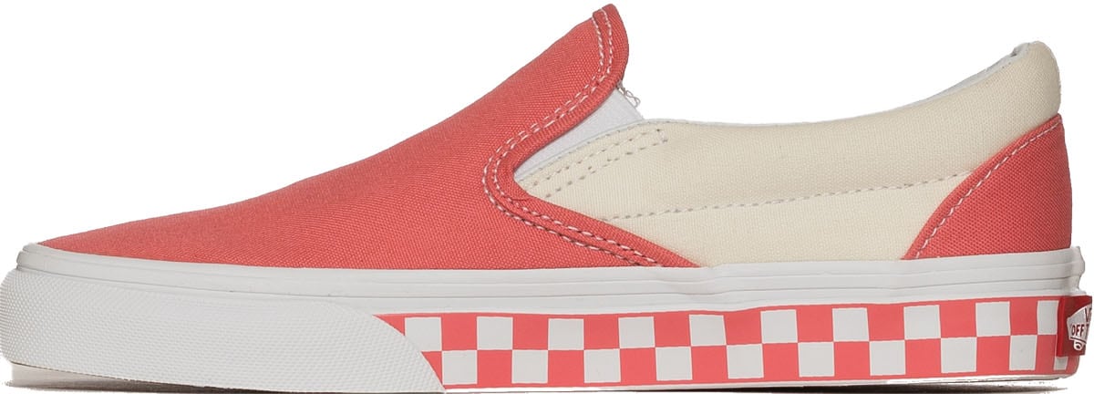 Vans: Pink Checker Sidewall Slip-On - 2