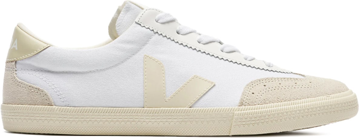 VEJA: White Volley Canvas - 1