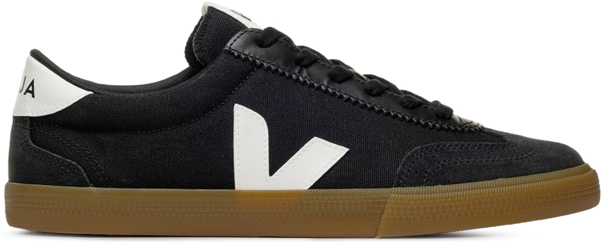 VEJA: Black Volley Canvas - 1