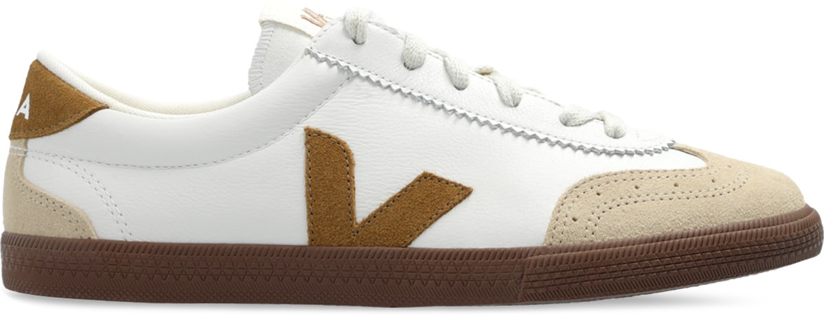 VEJA: Blanc Volley O.T. Cuir Blanc - 1