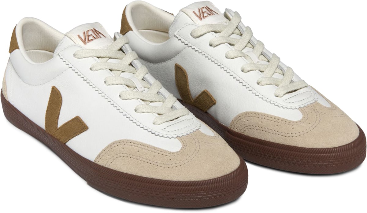 VEJA: Blanc Volley O.T. Cuir Blanc - 2