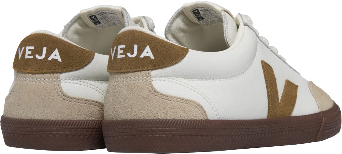 VEJA: Blanc Volley O.T. Cuir Blanc - 3