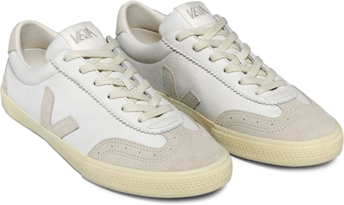 VEJA: Blanc Volley O.T. Cuir Blanc - 2