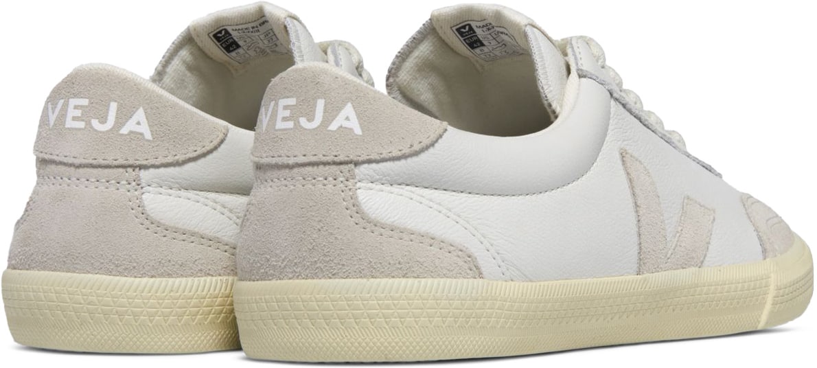 VEJA: Blanc Volley O.T. Cuir Blanc - 3